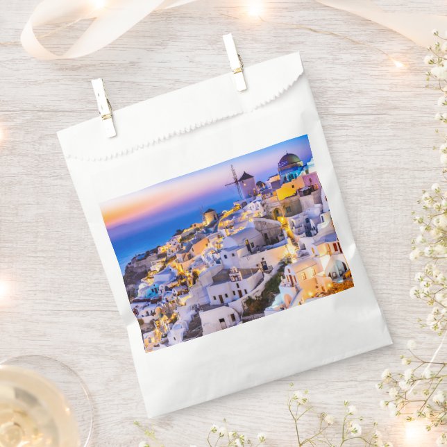 Sachets En Papier Oia Santorin (Coupé)