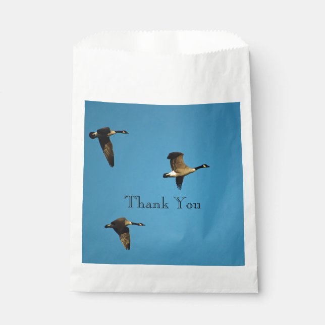Sachets En Papier oies canadiennes en vol  (Devant)