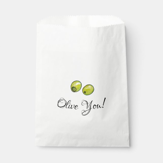 Sachets En Papier Olive (Devant)