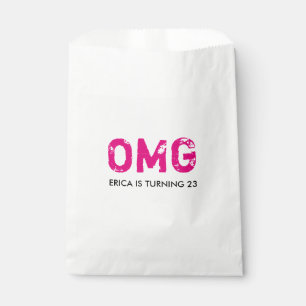 Sachets En Papier OMG C'est votre Anniversaire Treat Favor Sac - Ros