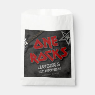 Sachets En Papier One Rocks - Garçon 1er anniversaire