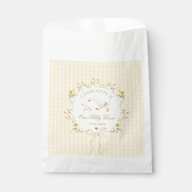 Sachets En Papier One Silly Goose Gender neutral Wildflower Yellow (Devant)