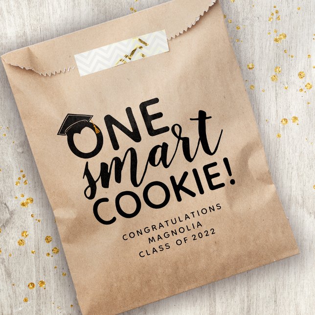Sachets En Papier One Smart Cookie Graduation kraft (Créateur téléchargé)