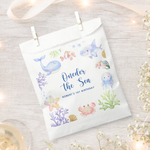 Sachets En Papier Oneder The Sea 1er Anniversaire Sous La Mer
