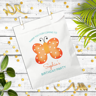 Sachets En Papier Orange Butterfly Party Favoriser le Merci