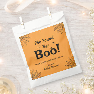 Sachets En Papier Orange Elle A Trouvé Sa Fête des mariées Boo Hallo