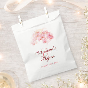 Sachets En Papier Orange Mariage Floral Orange Orchid
