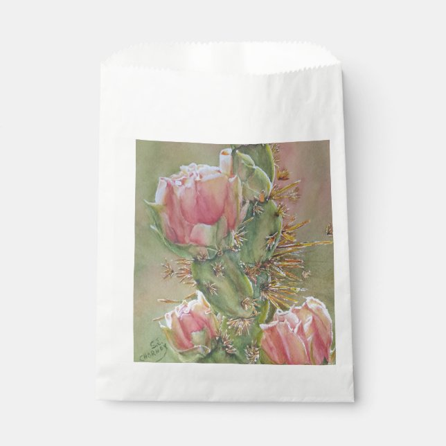 SACHETS EN PAPIER ORANGE PEAR CACTUS MERCI FLEURS (Devant)