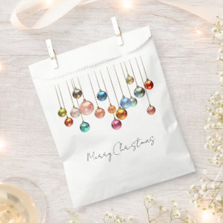 Sachets En Papier Ornements de Noël colorés suspendus