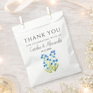 Sachets En Papier Oubliez-moi pas Floral Moderne Printemps Mariage