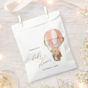 Sachets En Papier Ours En Conflit, Ballotte À Air Chaud Rose, Baby s