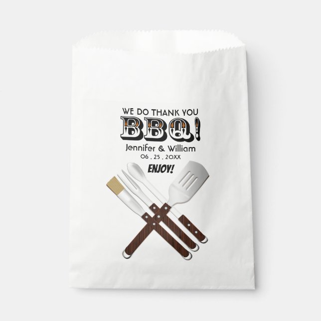 Sachets En Papier Outils de facturation | Je fais BBQ Favoriser le s (Devant)