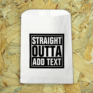 Sachets En Papier OUTTA DROIT - ajoutez votre texte ici/le créez