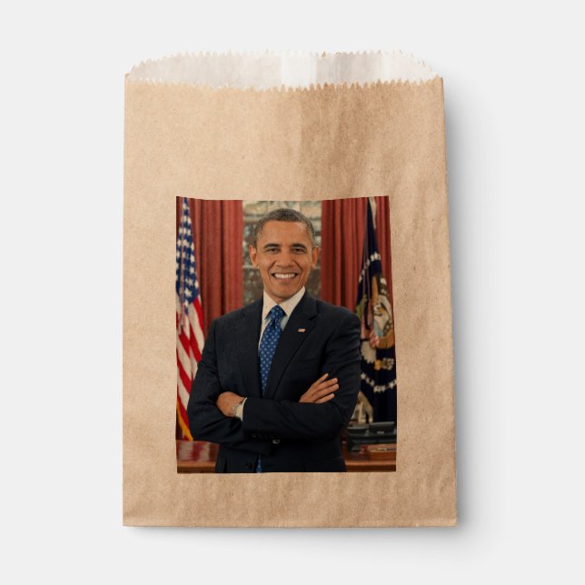 Sachets En Papier Oval Office Portrait, Obama Barack Président des É (Devant)