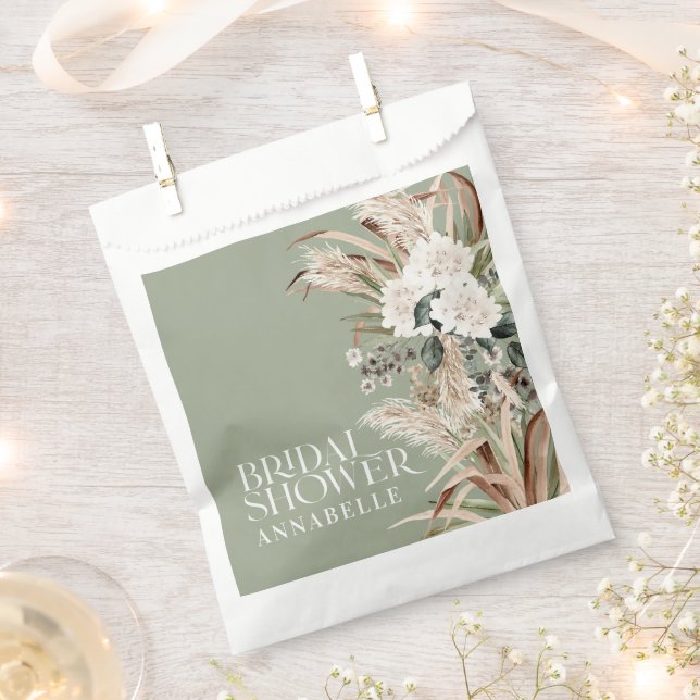 Sachets En Papier Pampas de douche nuptiale fête moderne boho (Coupé)
