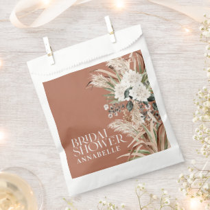 Sachets En Papier Pampas de douche nuptiale fête moderne boho