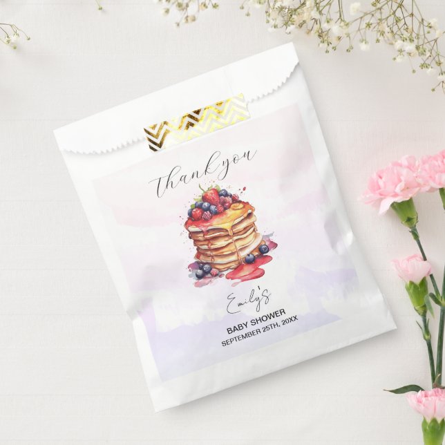 Sachets En Papier Pancakes et Pacificateurs Baby shower Brunch (Scellé)