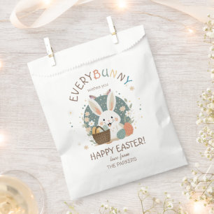 Sachets En Papier Panier d'oeufs de lapin de Pâques ID1013