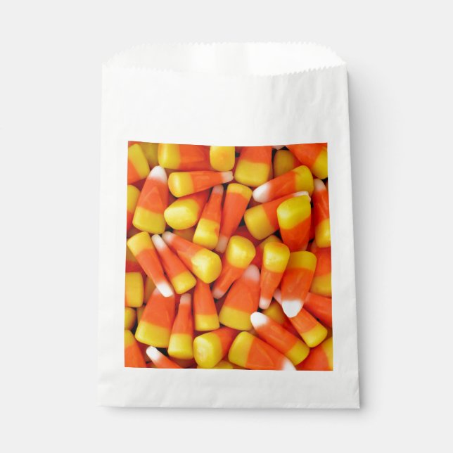 Sachets En Papier Papier de la partie Halloween Candy Corn (Devant)