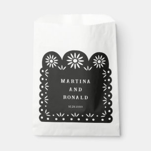 SACHETS EN PAPIER PAPIER DÉCOUPÉ MEXICAIN NOIR
