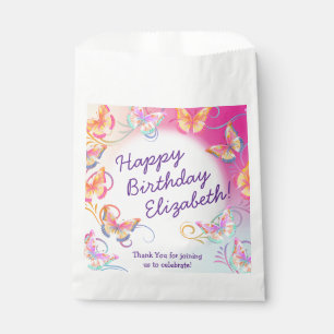 Sachets En Papier Papillon fête d'anniversaire Enfants colorés