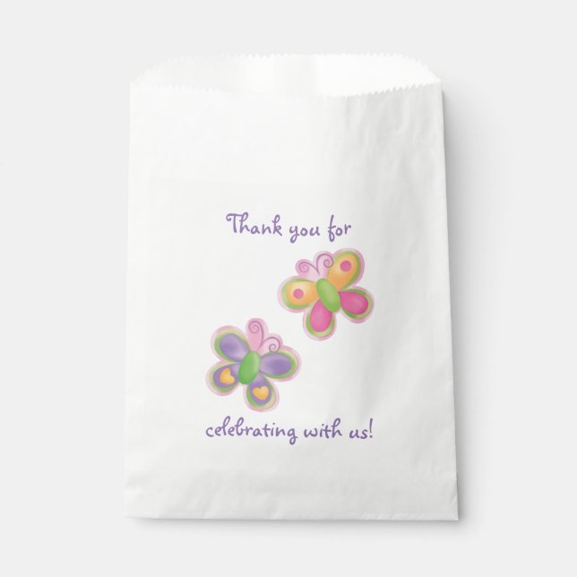 Sachets En Papier Papillons (Devant)