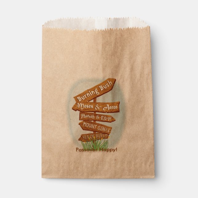 Sachets En Papier Pâque "Signes de cette époque" Goodie Favoriser Sa (Devant)