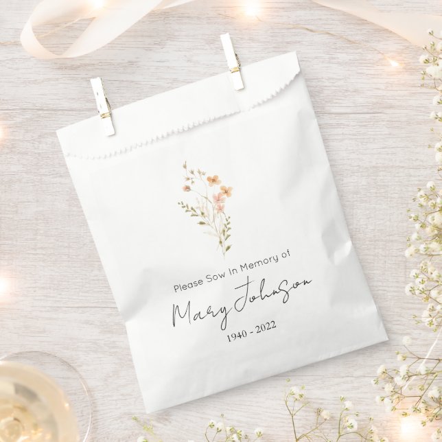 Sachets En Papier Paquet de graines de fleurs sauvages simples pour  (Coupé)