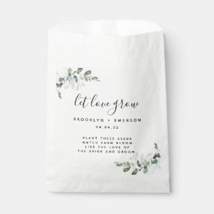 Sachets En Papier Paquet de semences Mariage Eucalyptus