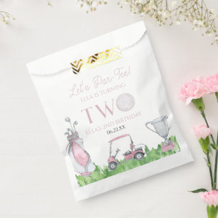 Sachets En Papier Par-Tee Pink Golf 2e fête d'anniversaire