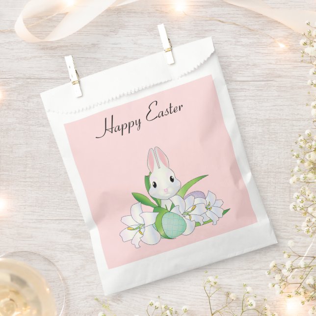 Sachets En Papier Parfait, Cool Joyeux Pâques, Lapin (Coupé)