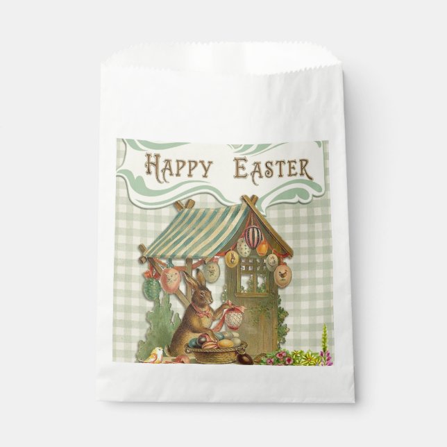Sachets En Papier Parfait Happy Pâques Vintage (Devant)
