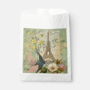 Sachets En Papier Paris France Voyage Vintage Art Antique Peinture