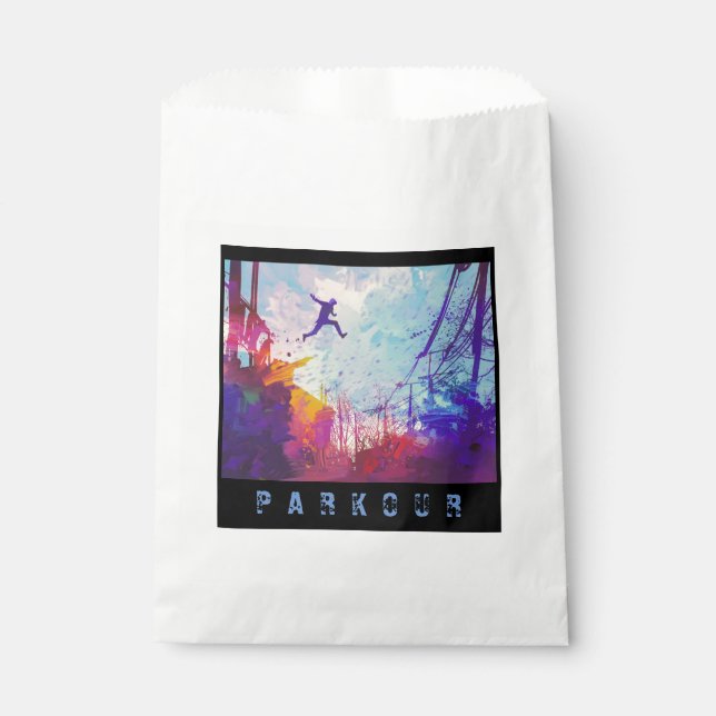 Sachets En Papier Parkour Urban Free Running Free Styling Party (Devant)