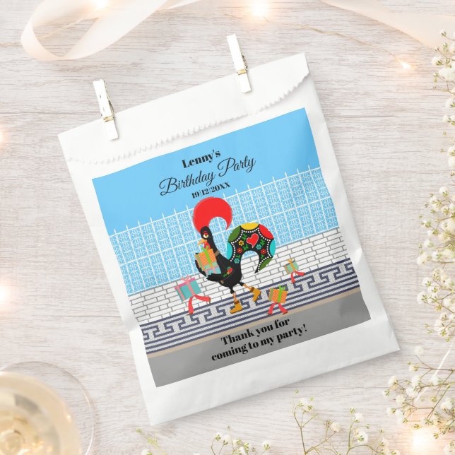 Sachets En Papier Parti Anniversaire de enfant de la parade de coq p (Coupé)