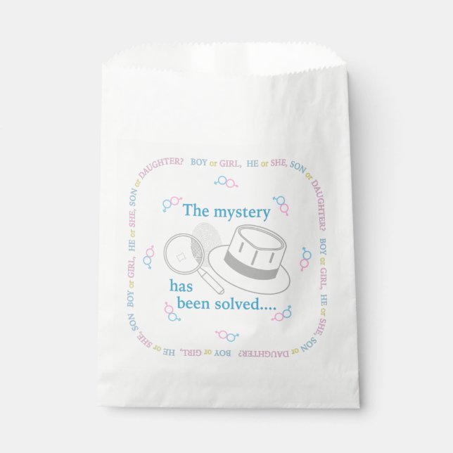Sachets En Papier Parti de révélation de genre (Devant)