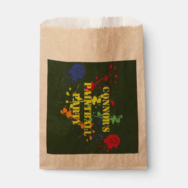 Sachets En Papier Parti Vert de l'Armée de terre (Devant)