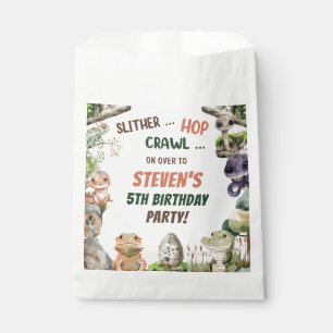 Sachets En Papier Partie Anniversaire de enfant de reptile