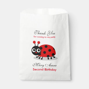 Sachets En Papier Partie de baby shower d'anniversaire de coccinelle
