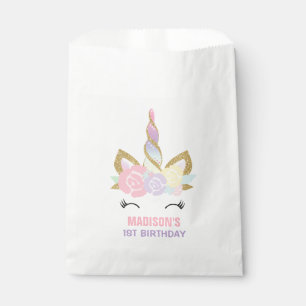 Sachets En Papier Partie magique de licorne de sac de faveur de
