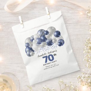 Sachets En Papier Parties scintillant Bleu Blonde Argent Favoriser 7