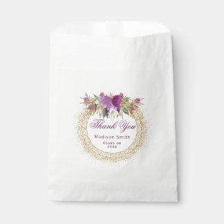 Sachets En Papier Parties scintillant de graduation Aquarelle Fleur