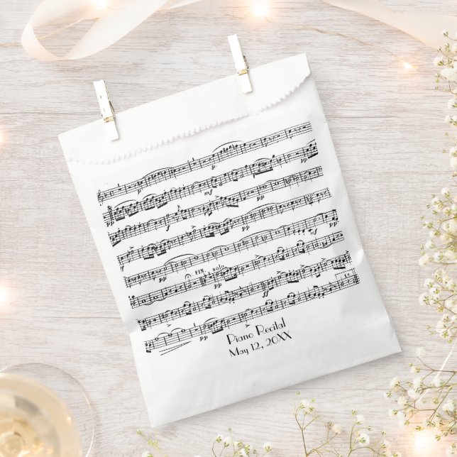 Sachets En Papier Partition pour piano Considérant (Coupé)