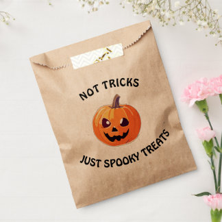 Sachets En Papier Pas de trucs Juste des friandises éffrayantes mign