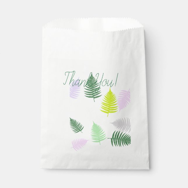 Sachets En Papier Pastel Colors Lucky Fern (Devant)
