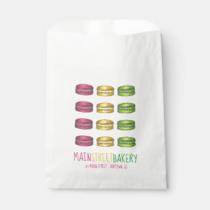 Sachets En Papier Pastel French Macaron Cookies Boulangerie Pâtisser