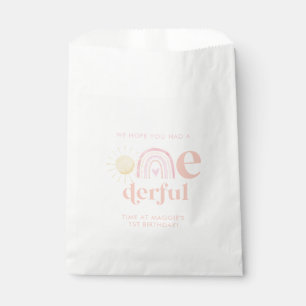 Sachets En Papier Pastel Pink Rainbow Little Miss ONEderful Annivers