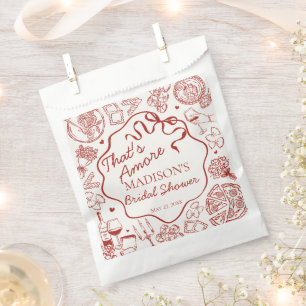 Sachets En Papier Pâtes Italiennes C'est l'Amour Baby Shower Mariage