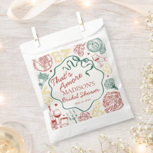 Sachets En Papier Pâtes Italiennes C'est l'Amour Baby Shower Mariée