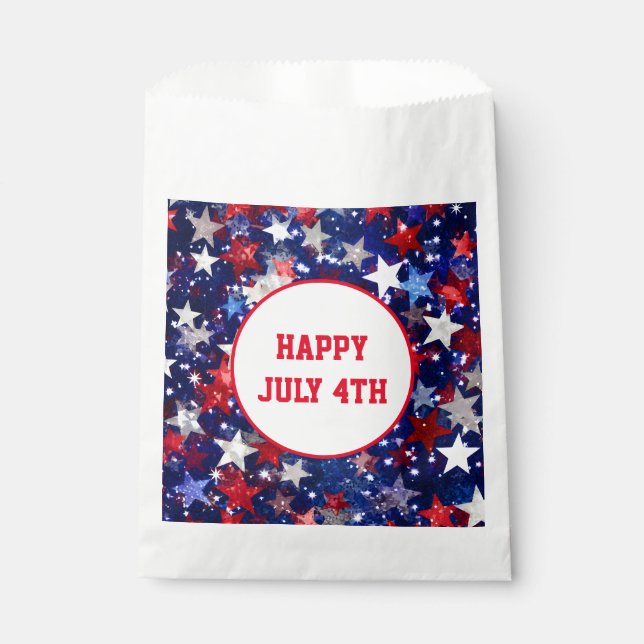 Sachets En Papier Patriotic Treat Favoriser Sac (Devant)